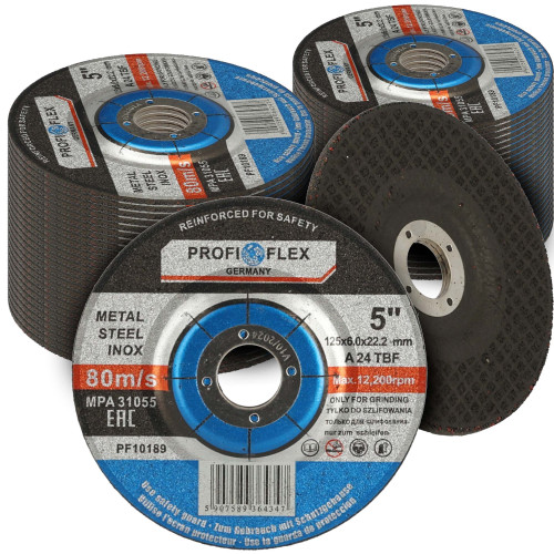 Zestaw 50x tarcza do szlifowania Profi-Flex 125 x 6,0 x 22 - PF10189_px50 - Profi-Flex - 1