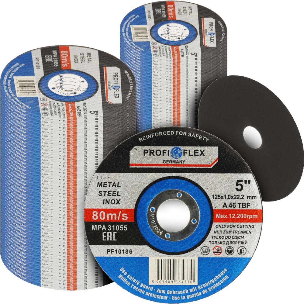 Zestaw 100x tarcza do cięcia Profi-Flex 125 x 1,0 x 22 - PF10185_px100 - Profi-Flex - 1