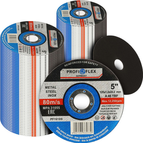 Zestaw 100x tarcza do cięcia Profi-Flex 125 x 1,2 x 22 - PF10186_px100 - Profi-Flex - 1