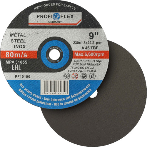 Zestaw 10x tarcza do cięcia Profi-Flex 230 x 1,8 x 22 - PF10190_px10 - Profi-Flex - 1 2