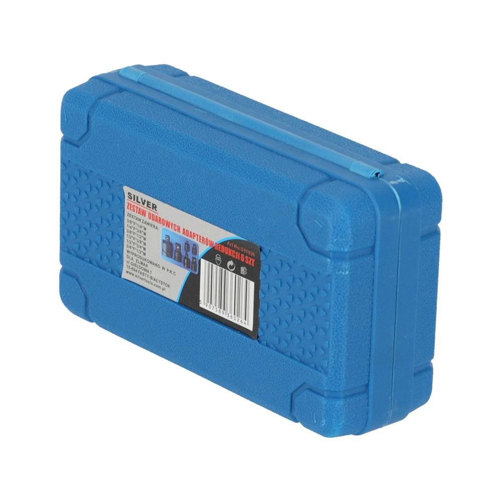 Adaptery redukcyjne udarowe do kluczy nasadowych 6 el. Silver - S11030 - Silver - 5