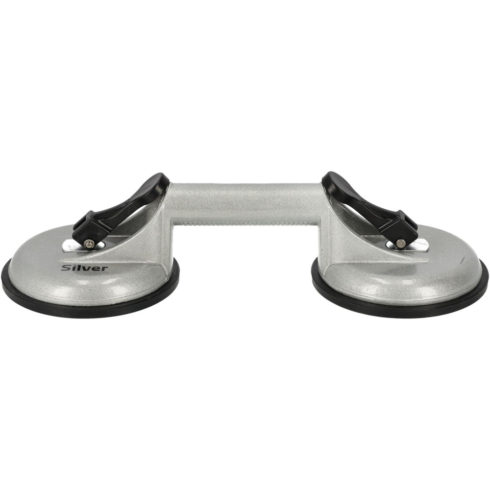 Przyssawka aluminiowa do szyb 2x115 mm Silver - S11760 - Silver - 3