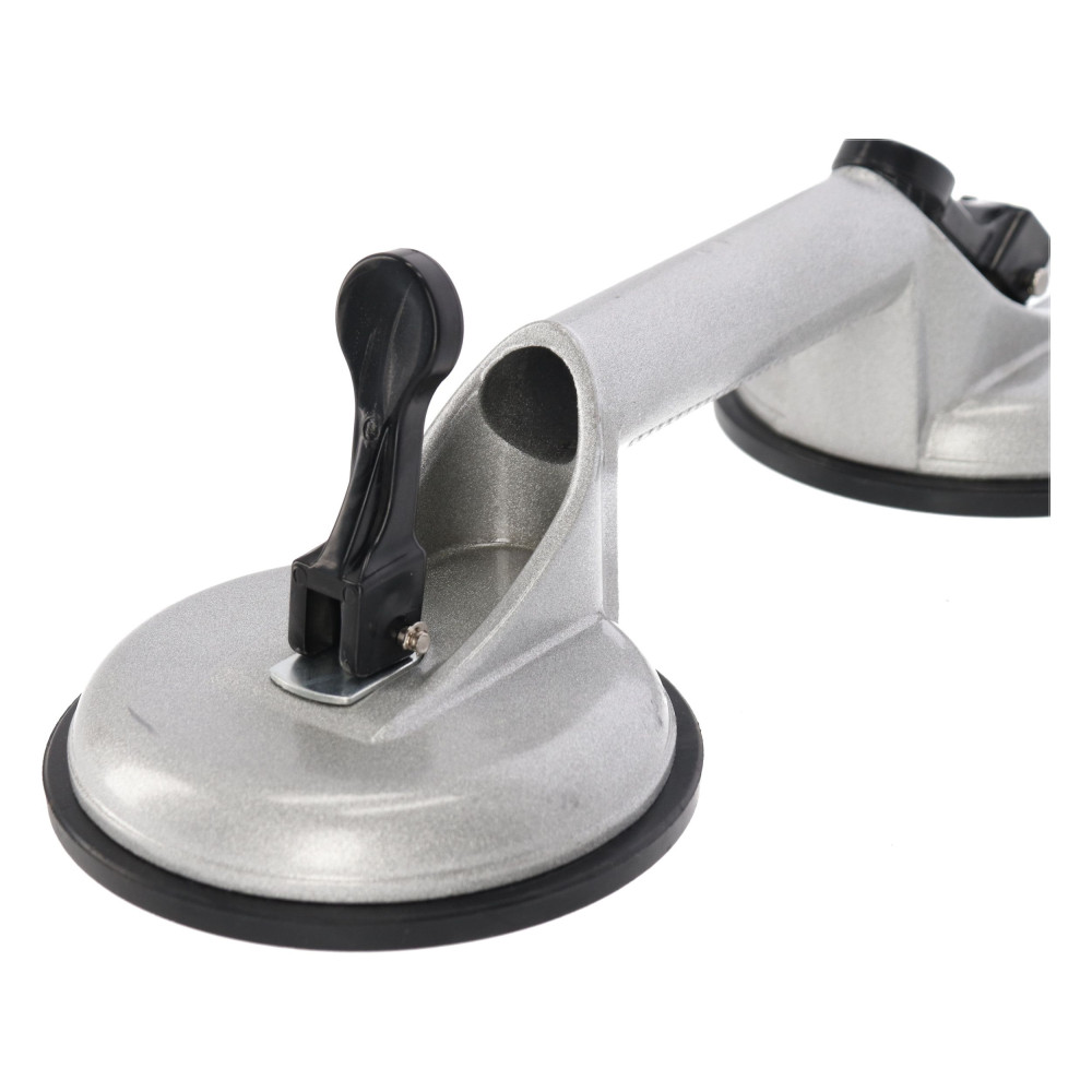 Przyssawka aluminiowa do szyb 2x115 mm Silver - S11760 - Silver - 6
