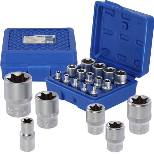 Zestaw kluczy nasadowych Torx 14 el. Silver - S10628 - Silver - 1