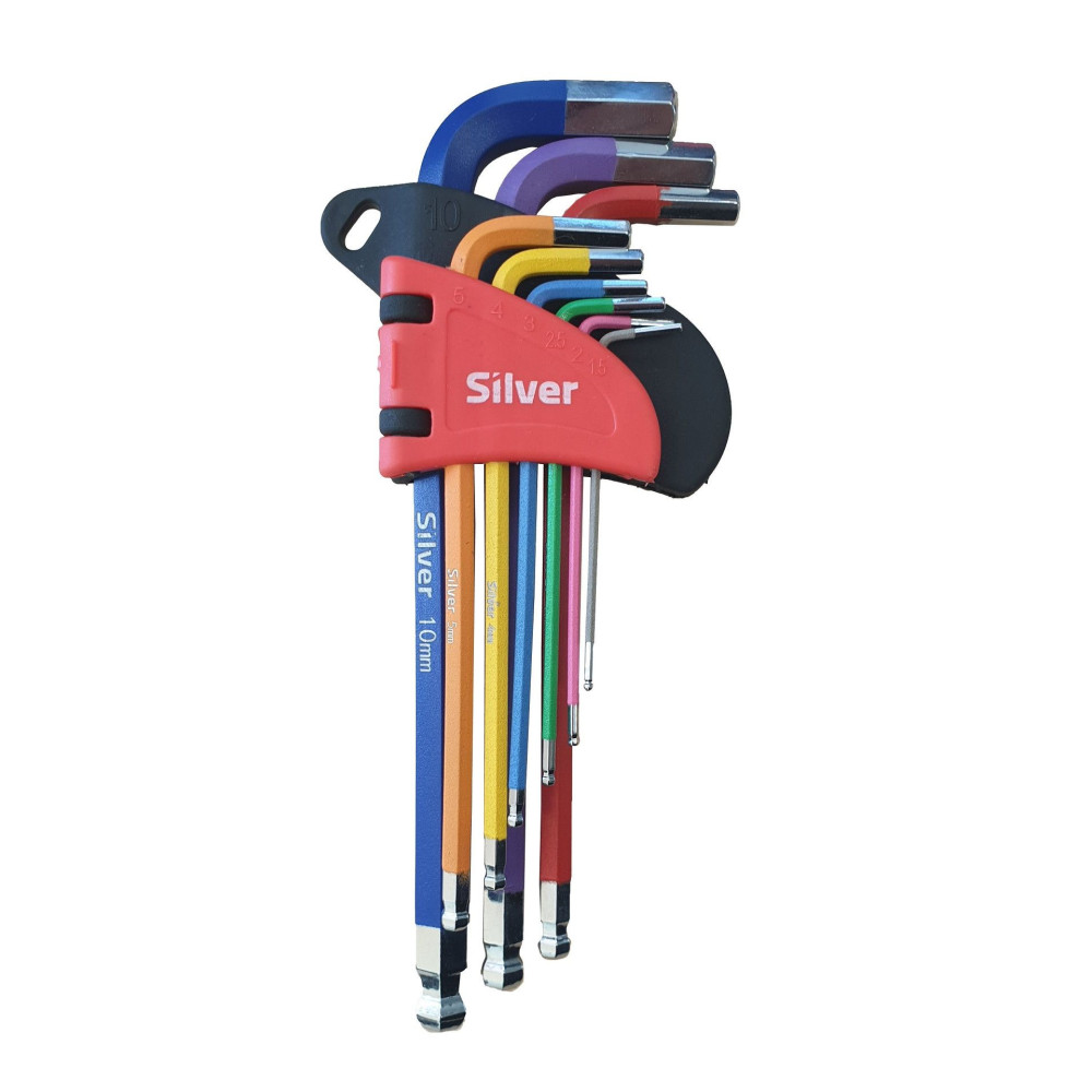 Zestaw kluczy imbusowych 9 el. Silver - S10698 - Silver - 2