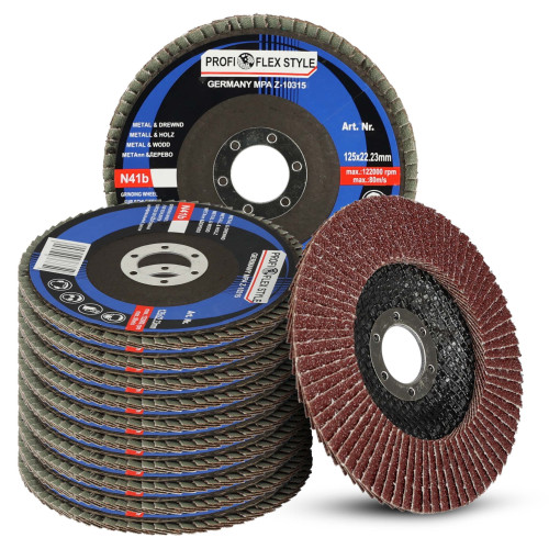 Zestaw 10x tarcza listkowa lamelka Profi-Flex 125 mm P80 - PF10073_px10 - Profi-Flex - 1