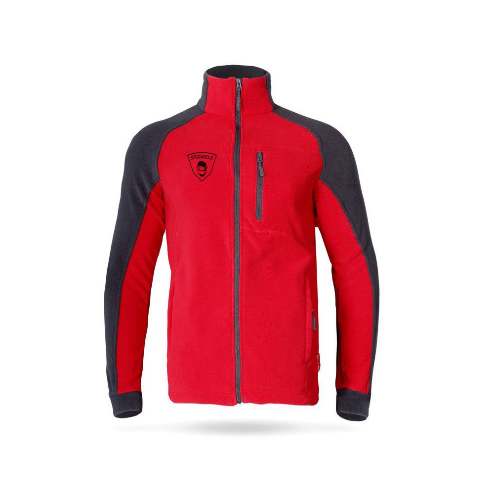 Bluza polarowa czerwono-szara SPIDWELD Classic - spid_polar_cze_sza - Spidweld - 2
