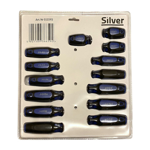 Zestaw śrubokrętów wkrętaków 14 el. Silver - S11593 - Silver - 2