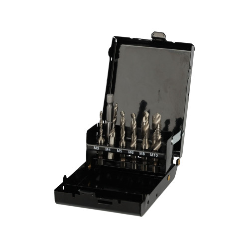 Wiertła gwintujące 7 el. M3-M10 Silver - S11535 - Silver - 1
