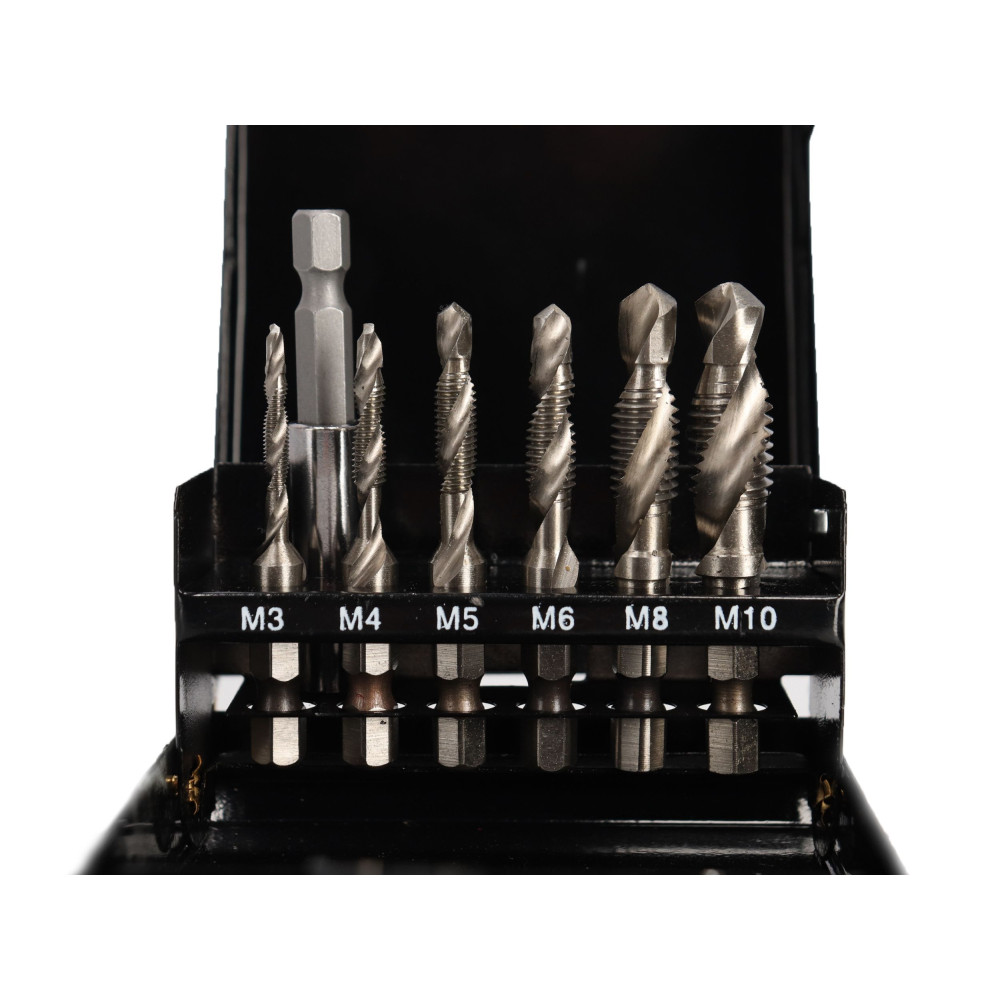 Wiertła gwintujące 7 el. M3-M10 Silver - S11535 - Silver - 4