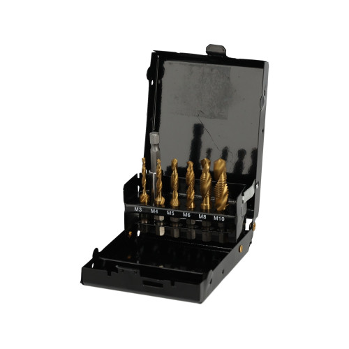 Wiertła gwintujące tytanowe 7 el. M3-M10 Silver - S11536 - Silver - 1