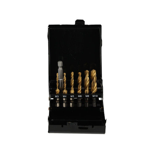 Wiertła gwintujące tytanowe 7 el. M3-M10 Silver - S11536 - Silver - 4