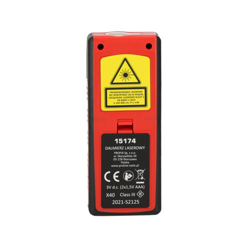 Dalmierz laserowy 40 m Proline - 15174 - Proline - 7