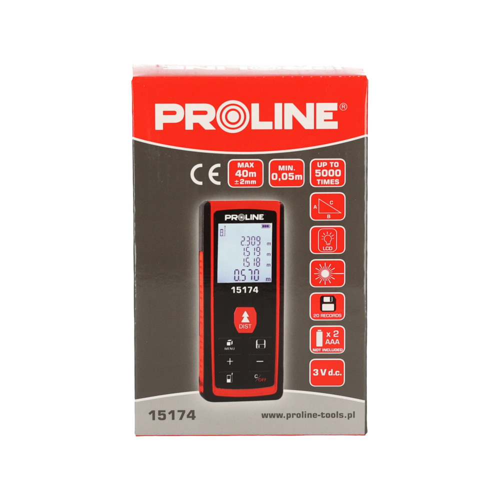 Dalmierz laserowy 40 m Proline - 15174 - Proline - 8
