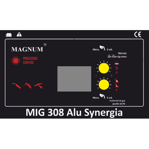 Spawarka Magnum MIG 308 Alu Synergia - zestaw - U MI 308AL SY-G - Magnum - 13