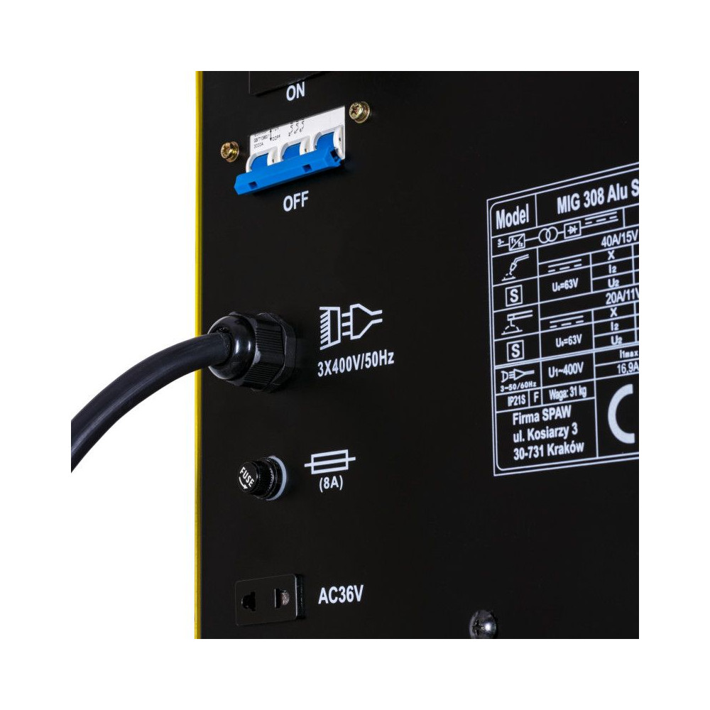 Spawarka Magnum MIG 308 Alu Synergia - zestaw - U MI 308AL SY-G - Magnum - 14
