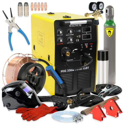 Spawarka Magnum MIG 330 W MMA IGBT - zestaw - U MI 330 WIGB-G - Magnum - 1
