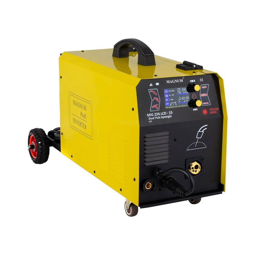 Spawarka Magnum MIG 224/15 LCD Dual Puls Synergia v2 - zestaw - U MI 224 LC15P-G - Magnum - 8