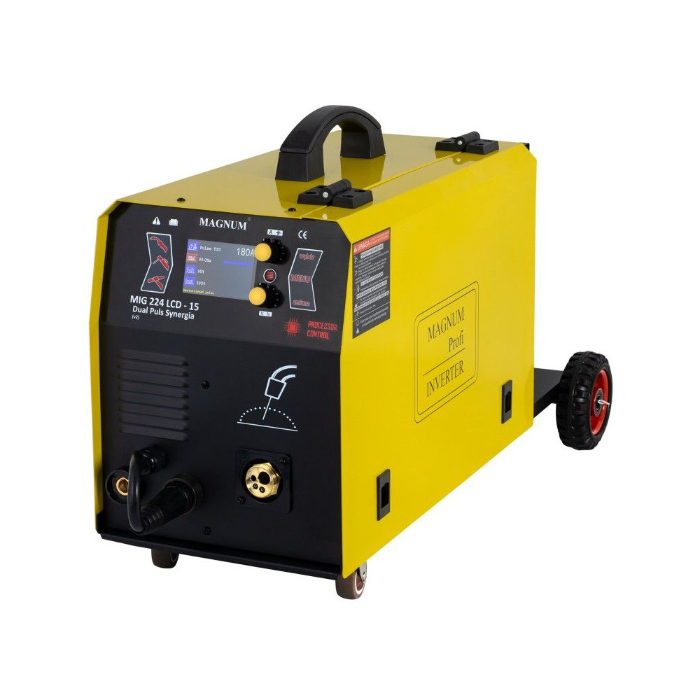 Spawarka Magnum MIG 224/15 LCD Dual Puls Synergia v2 - zestaw - U MI 224 LC15P-G - Magnum - 9