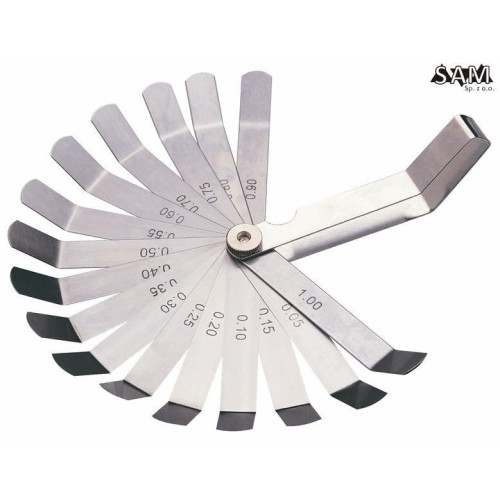 Szczelinomierz listkowy 16 płytek giętych SATA S09402 - S09402 - SATA - 1