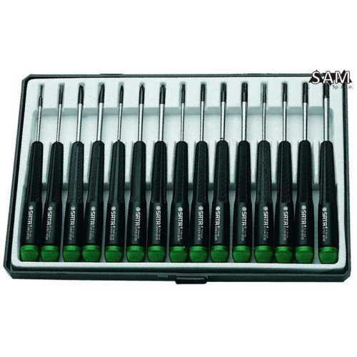 Zestaw 15 wkrętaków precyzyjnych SATA S09317 - S09317 - SATA - 1