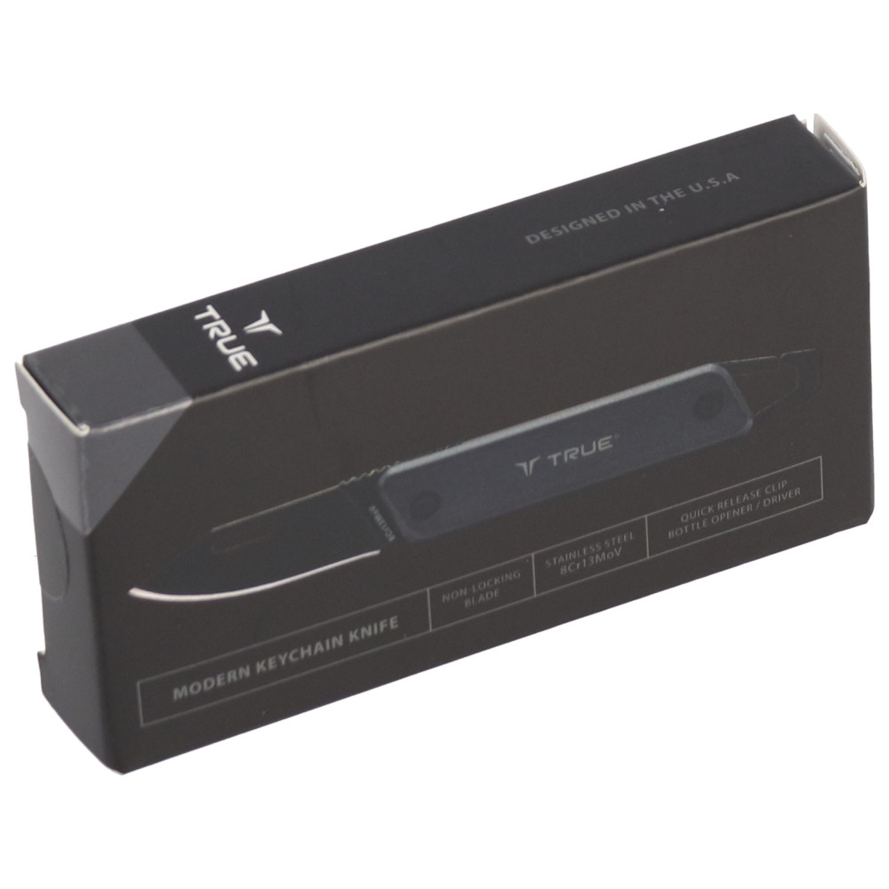 Mini nóż szary w giftboxie TRUE - TU7060 - True Utility - 2