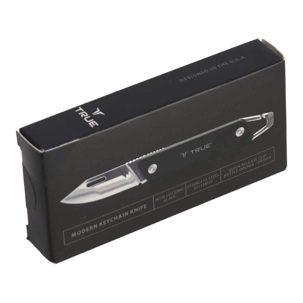 Mini nóż czarny w giftboxie TRUE - TU7059 - True Utility - 2