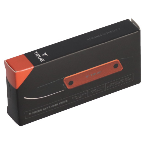 Mini nóż pomarańczowy w giftboxie TRUE - TU7061 - True Utility - 1 2