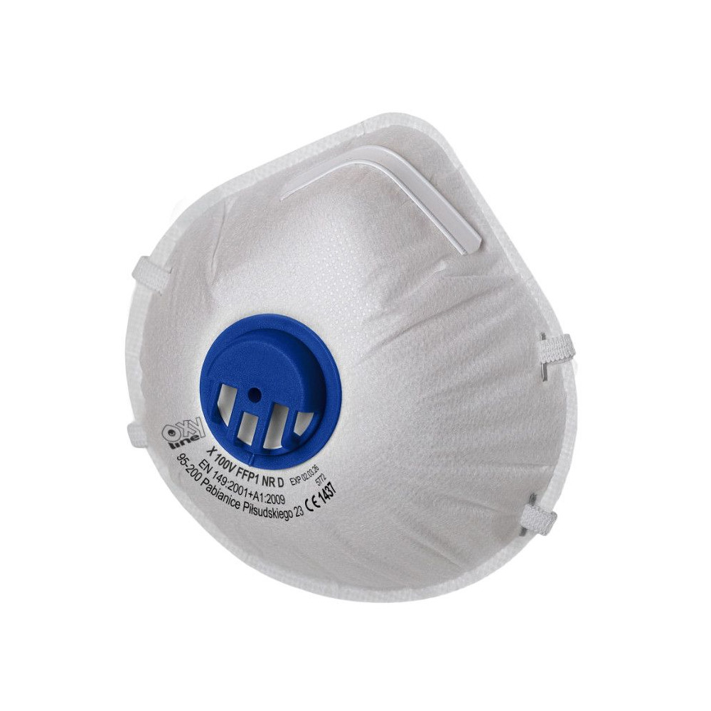Półmaska przeciwpyłowa X 100 V FFP1 NR D - X100VFFP1NRD - Oxyline - 2