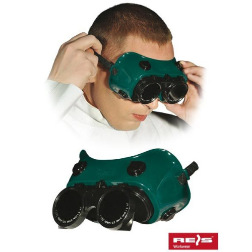 Gogle okulary spawalnicze ochronne Reis - GOG-CIRCLE ZB - Reis - 4