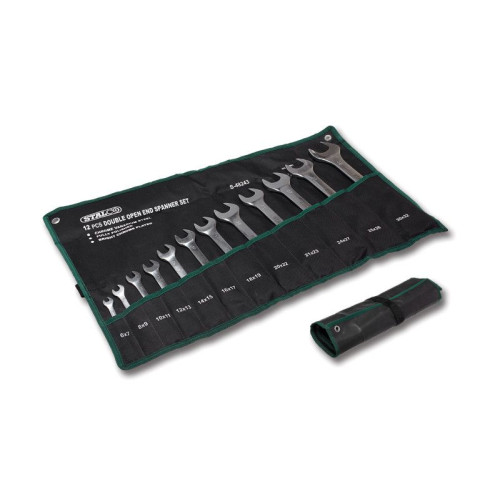 Klucze płaskie polerowane 6-32 mm 12 el. Stalco - S-48243 - Stalco - 1