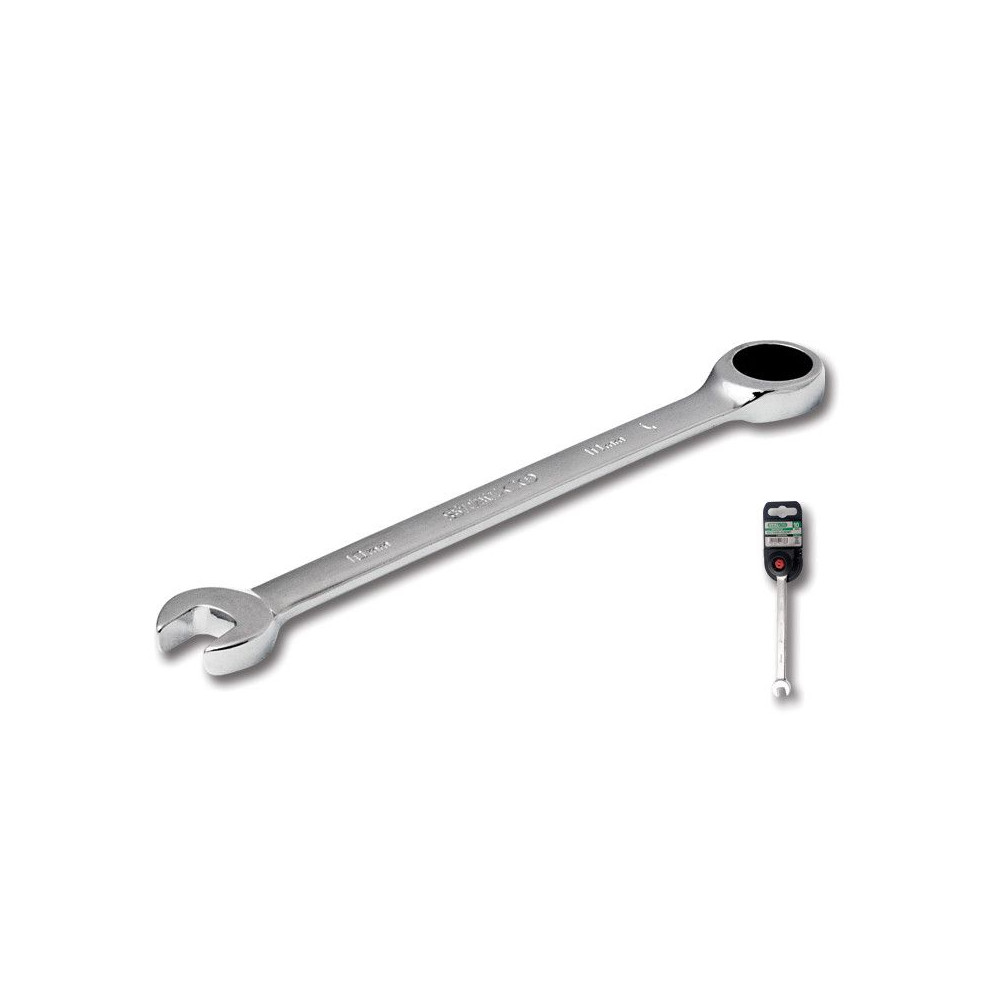 Klucz płasko-oczkowy z grzechotką 17 mm Stalco - S-56117 - Stalco - 1