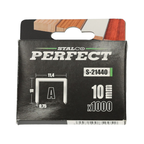 Zszywki typu "A" 10 mm do tackera Stalco Perfect / 1000 szt. - S-21440 - Stalco - 1