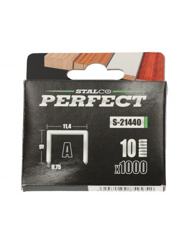 Zszywki typu "A" 10 mm do tackera Stalco Perfect / 1000 szt. - S-21440 - Stalco - 1
