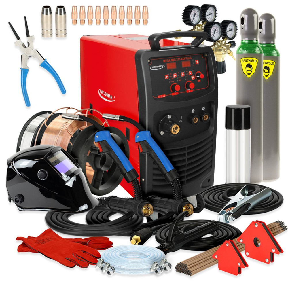 Spawarka Weldman Mega MIG 275 4x4 Puls Synergy - zestaw - 103 118-G - Weldman - 1