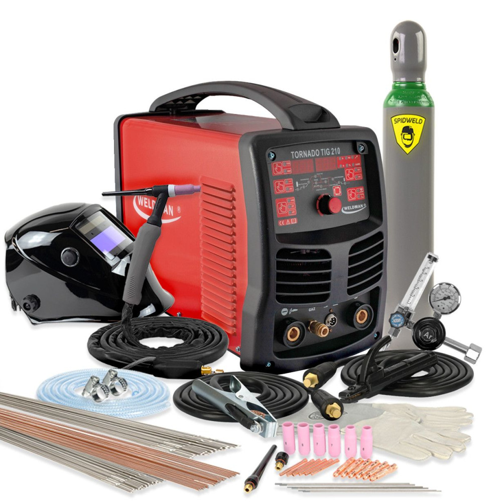 Spawarka Weldman Tornado TIG 210 AC/DC - zestaw - 103 037-G - Weldman - 1
