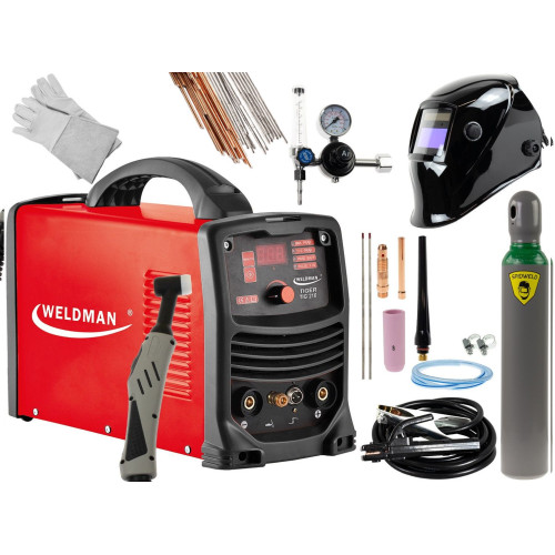 Spawarka Weldman Tiger TIG 210 DC HF Puls - zestaw - 103 032-G - Weldman - 1