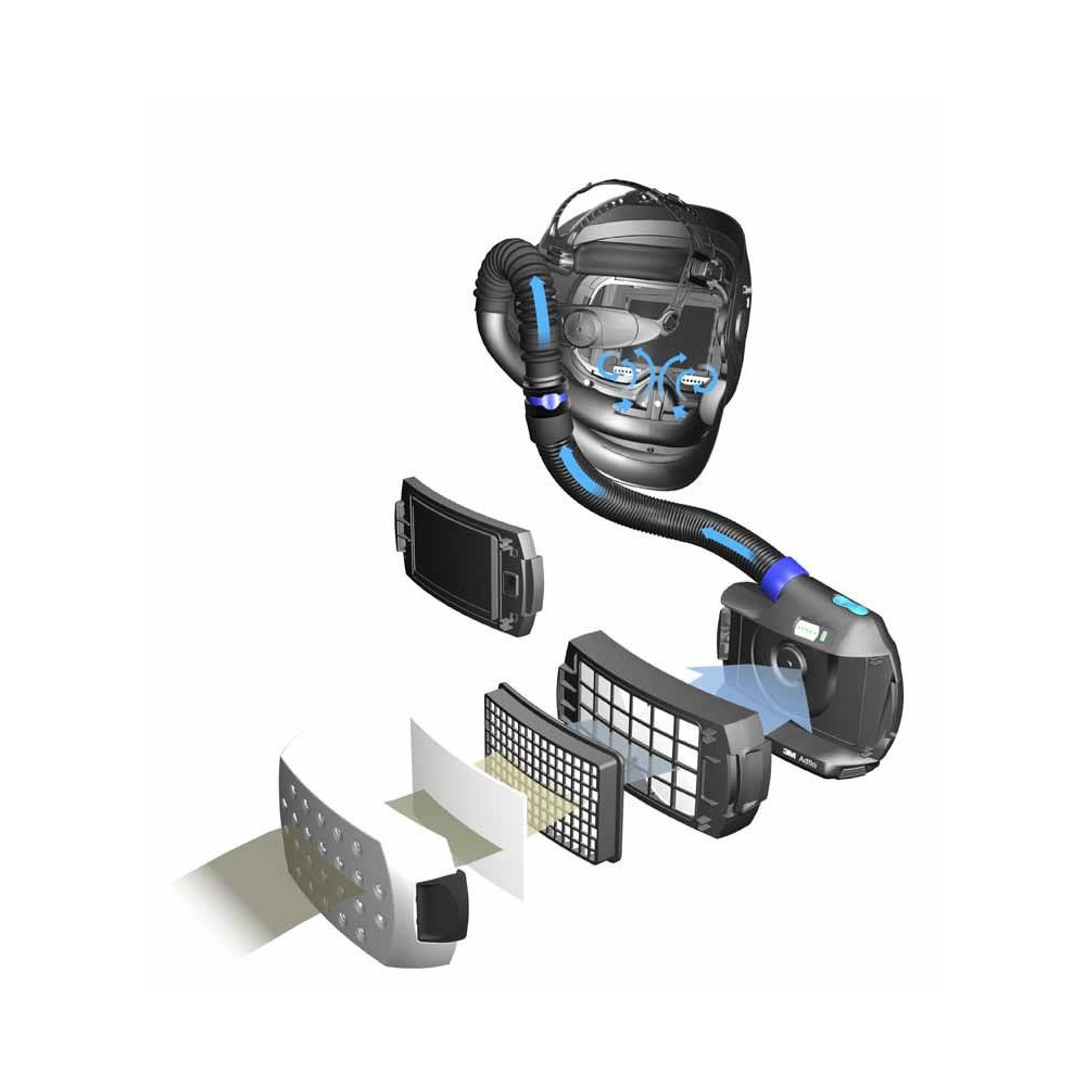 Przyłbica Speedglas 9100X AIR ADFLO w torbie - 567715 - Speedglas | 3M - 4