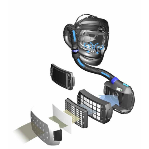 Przyłbica spawalnicza Speedglas 9100 MP filtr 9100XX z systemem Adflo - 577725 - Speedglas | 3M - 1 2