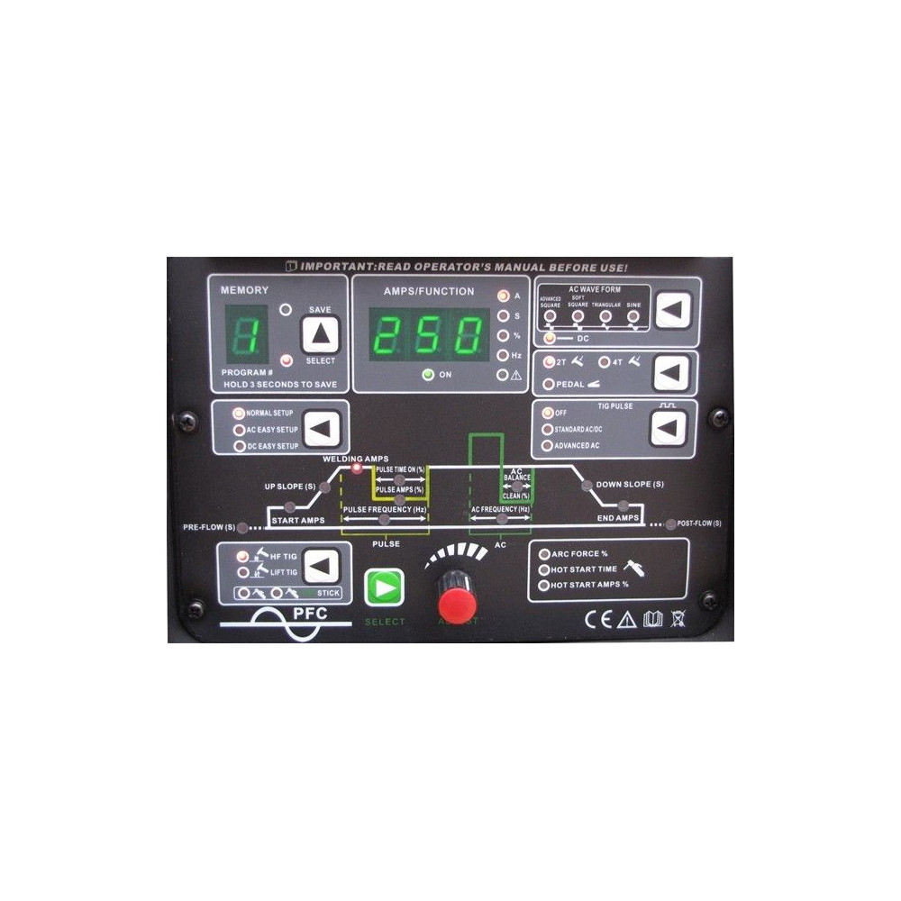 Spawarka Welder Fantasy JET TIG II 250 AC/DC IGBT PFC - zestaw wodny - JET TIG II 250 ZEST-G - Welder Fantasy - 8