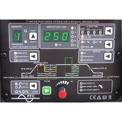 Spawarka Welder Fantasy JET TIG II 250 AC/DC IGBT PFC - zestaw wodny - JET TIG II 250 ZEST-G - Welder Fantasy - 8