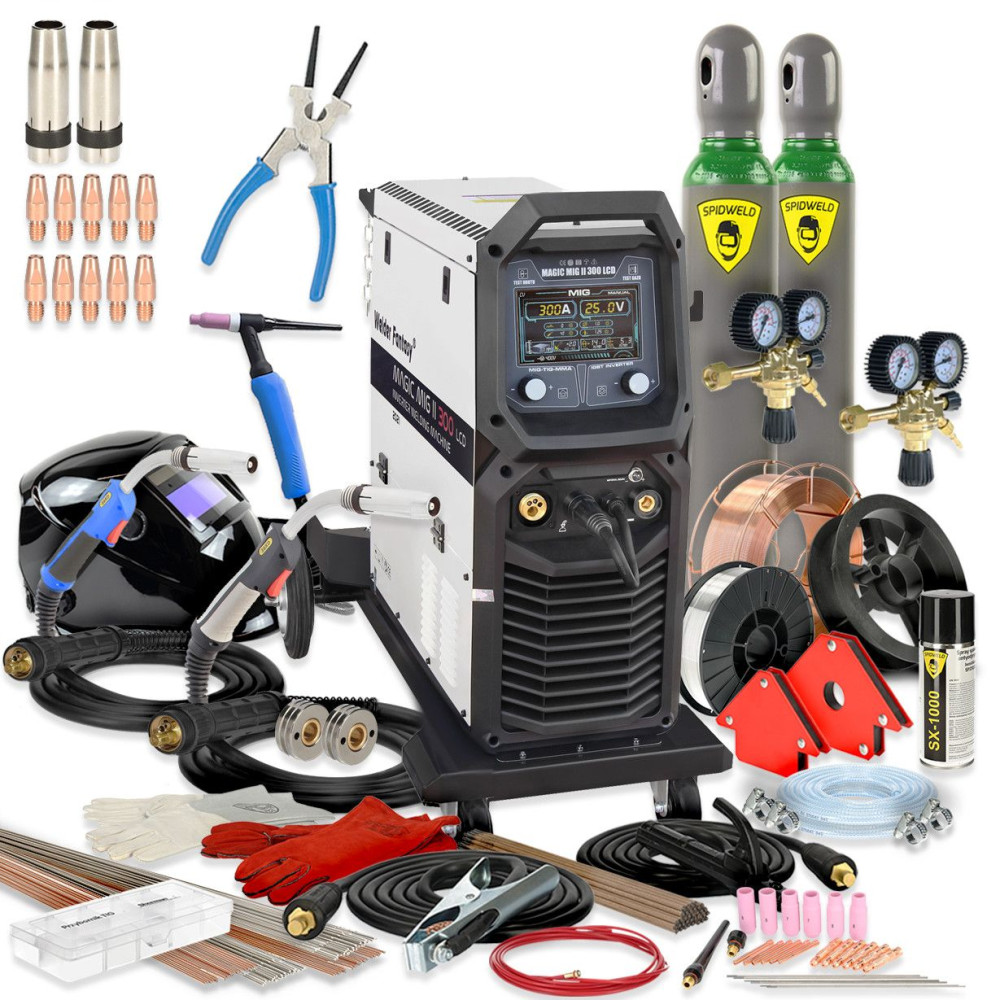 Spawarka Welder Fantasy Magic MIG II 300 LCD - zestaw - MM300-G - Welder Fantasy - 1