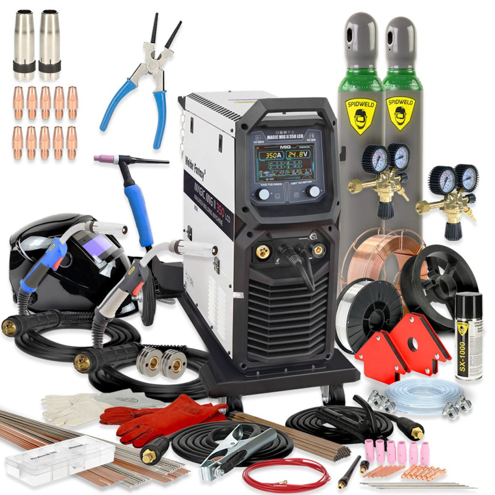 Spawarka Welder Fantasy Magic MIG II 350 LCD - zestaw - MM350-G - Welder Fantasy - 1
