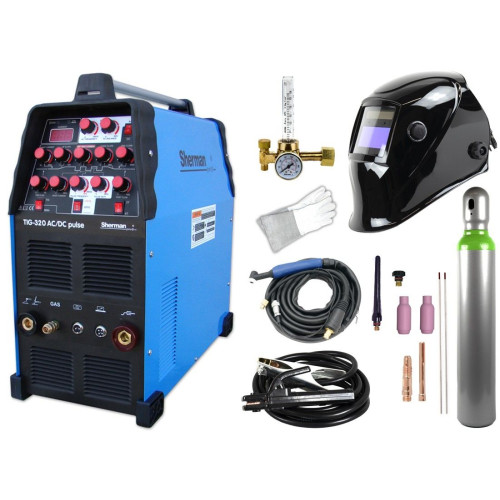 Spawarka Sherman TIG 320 AC/DC Pulse - zestaw - SINW-TIG320ACDCP-G - Sherman - 2