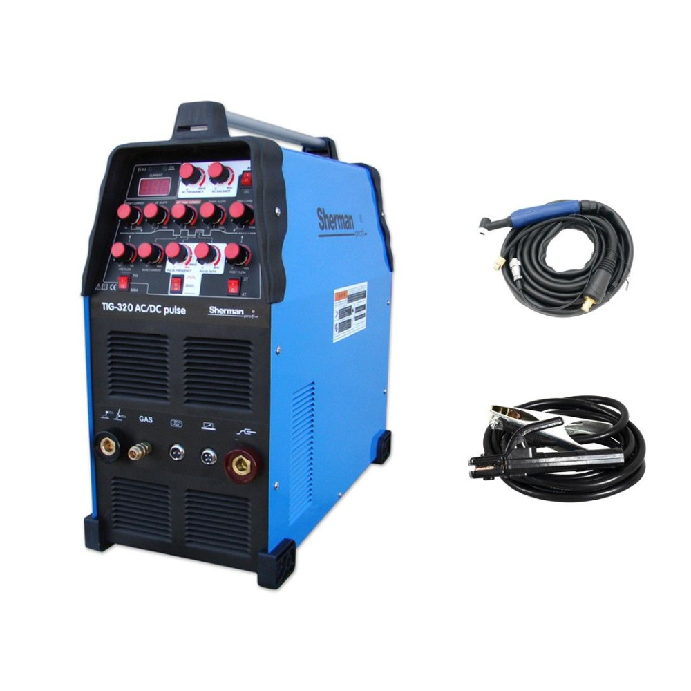 Spawarka Sherman TIG 320 AC/DC Pulse - zestaw - SINW-TIG320ACDCP-G - Sherman - 4