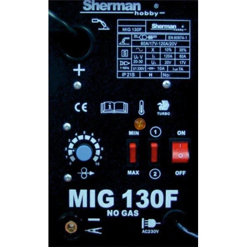 Spawarka transformatorowa Sherman MIG 130F - zestaw - SPA-MIG130F-G - Sherman - 5