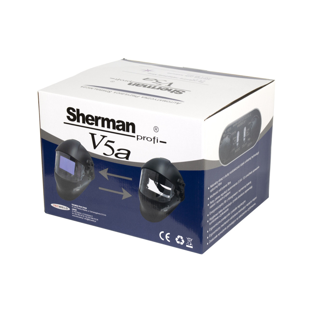 Przyłbica spawalnicza samościemniająca Sherman V5a - 7812278 - Sherman - 8