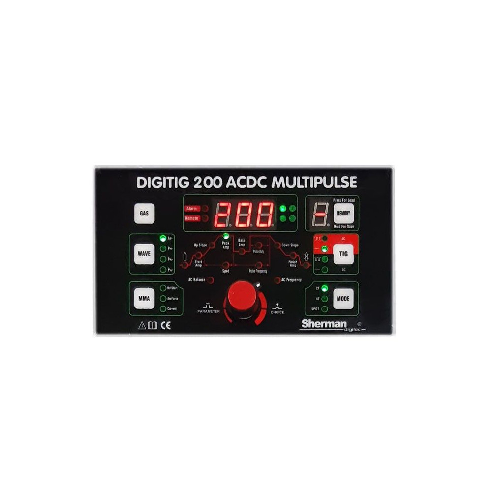 Spawarka Sherman DIGITIG 200 AC/DC Multipulse - zestaw - 7812422-G - Sherman - 6