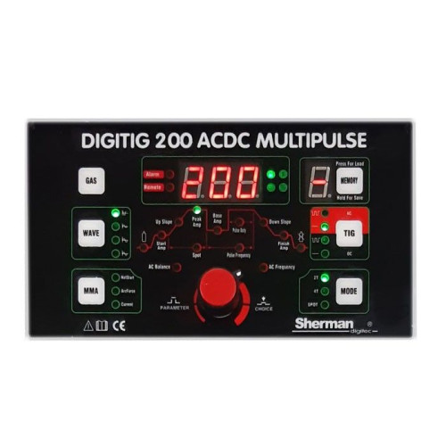 Spawarka Sherman DIGITIG 200 AC/DC Multipulse - zestaw - 7812422-G - Sherman - 6