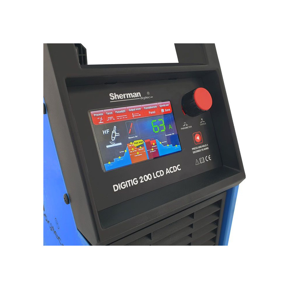 Spawarka Sherman DIGITIG 200 LCD AC/DC - zestaw - 7812633-G - Sherman - 9